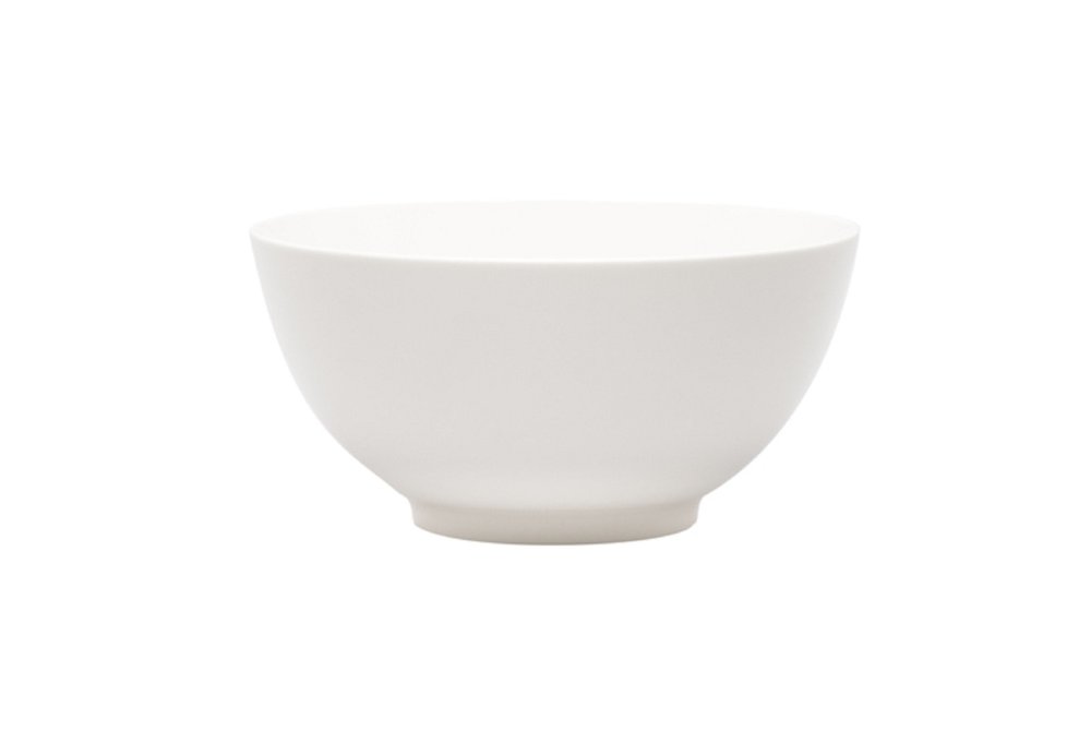 White Porcelain Large Round Serve Bowl HomeRoots