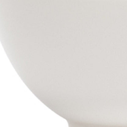 White Porcelain Large Round Serve Bowl HomeRoots