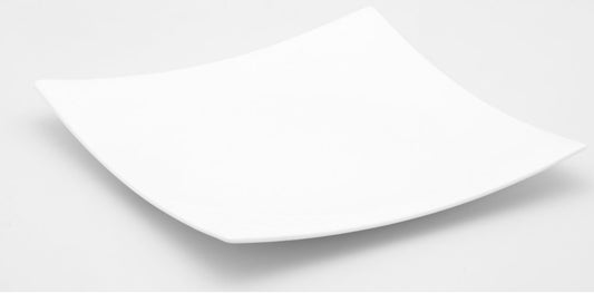 White Six Piece Square Bone China Service For Six Dinner Plate Set HomeRoots