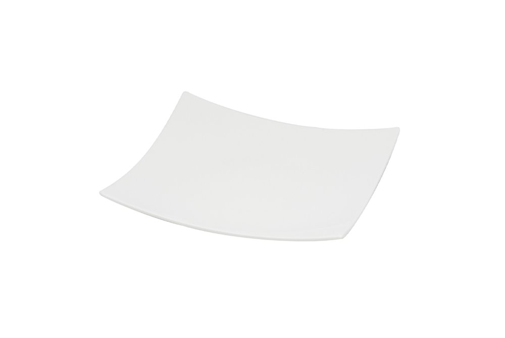White Six Piece Square Bone China Service For Six Salad Plate Set HomeRoots