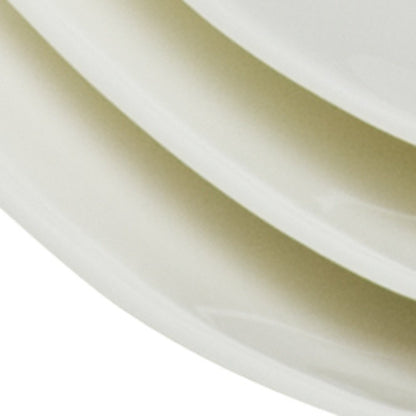 White Six Piece Square Bone China Service For Six Salad Plate Set HomeRoots