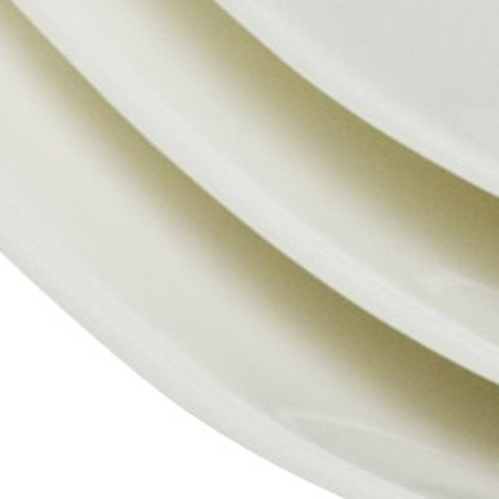 White Six Piece Square Bone China Service For Six Salad Plate Set HomeRoots