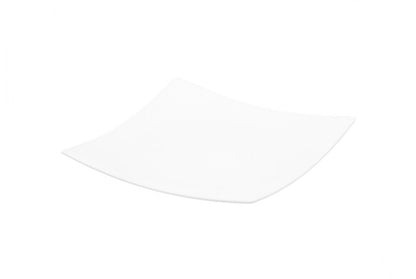 13" White Square Bone China Platter HomeRoots