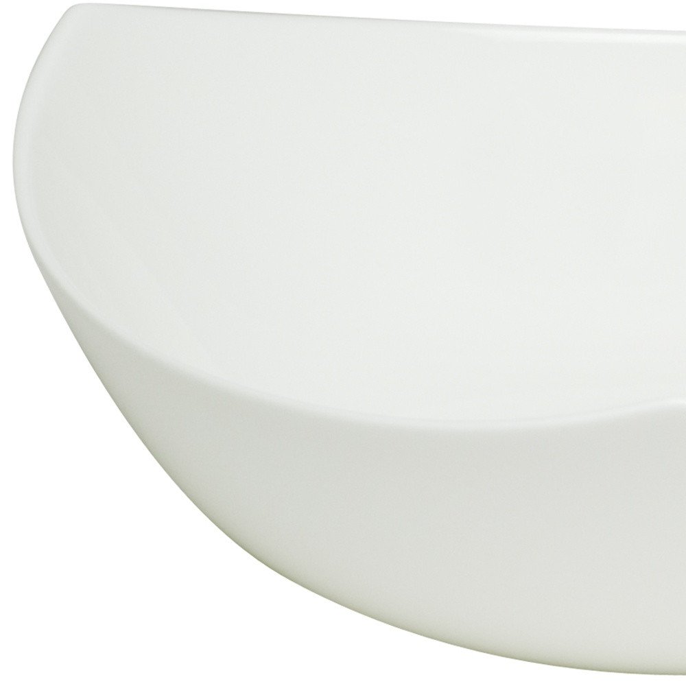 White Six Piece Triangle Bone China Service For Six Bowl Set HomeRoots