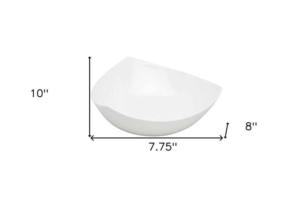 White Six Piece Triangle Bone China Service For Six Bowl Set HomeRoots