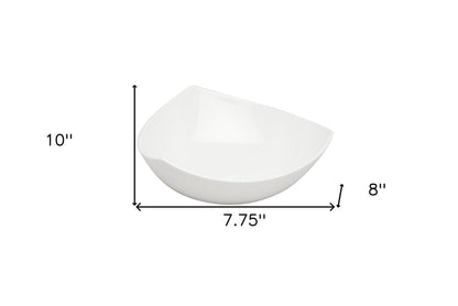 White Six Piece Triangle Bone China Service For Six Bowl Set HomeRoots