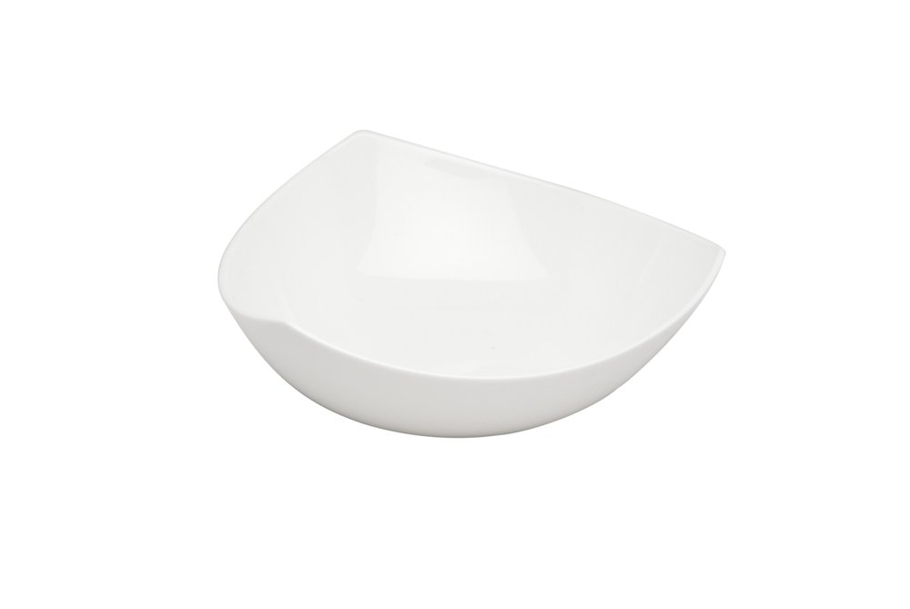 White Six Piece Triangle Bone China Service For Six Bowl Set HomeRoots