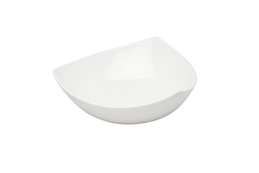 White Six Piece Triangle Bone China Service For Six Bowl Set HomeRoots