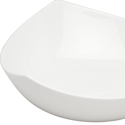 White Six Piece Triangle Bone China Service For Six Bowl Set HomeRoots