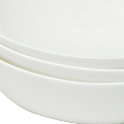 White Six Piece Triangle Bone China Service For Six Bowl Set HomeRoots