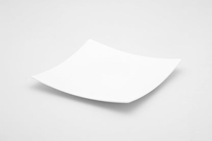 White Six Piece Square Bone China Service For Six Bread and Butter Set HomeRoots