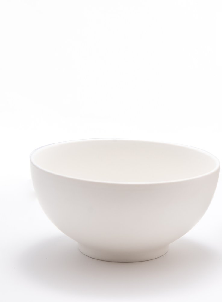 White Four Piece Porcelain Service For Four Bowl Set HomeRoots