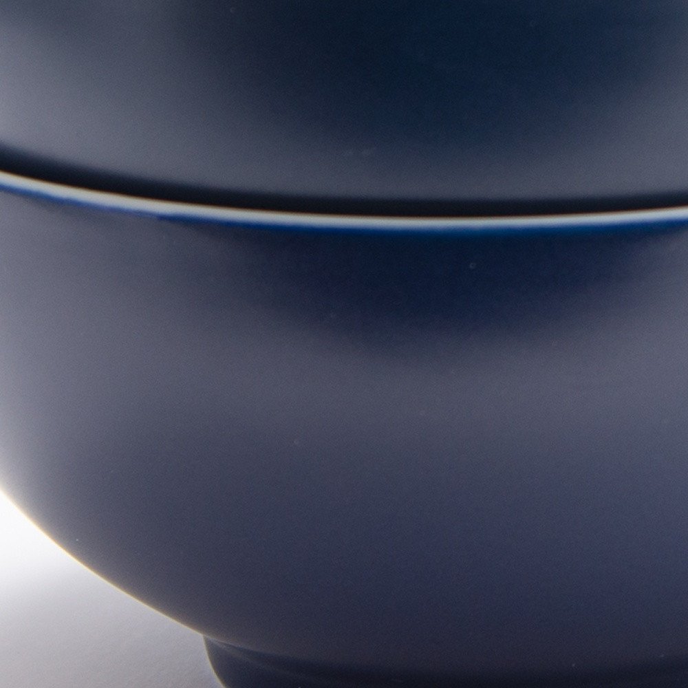 Blue and White Four Piece Porcelain Service For Four Bowl Set HomeRoots