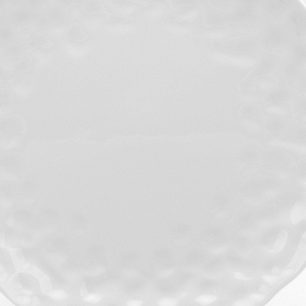 White Six Piece Round Pebbled Porcelain Service For Six Salad Plate Set HomeRoots