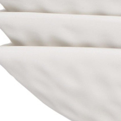 White Six Piece Pebbled Porcelain Service For Six Bowl Set HomeRoots