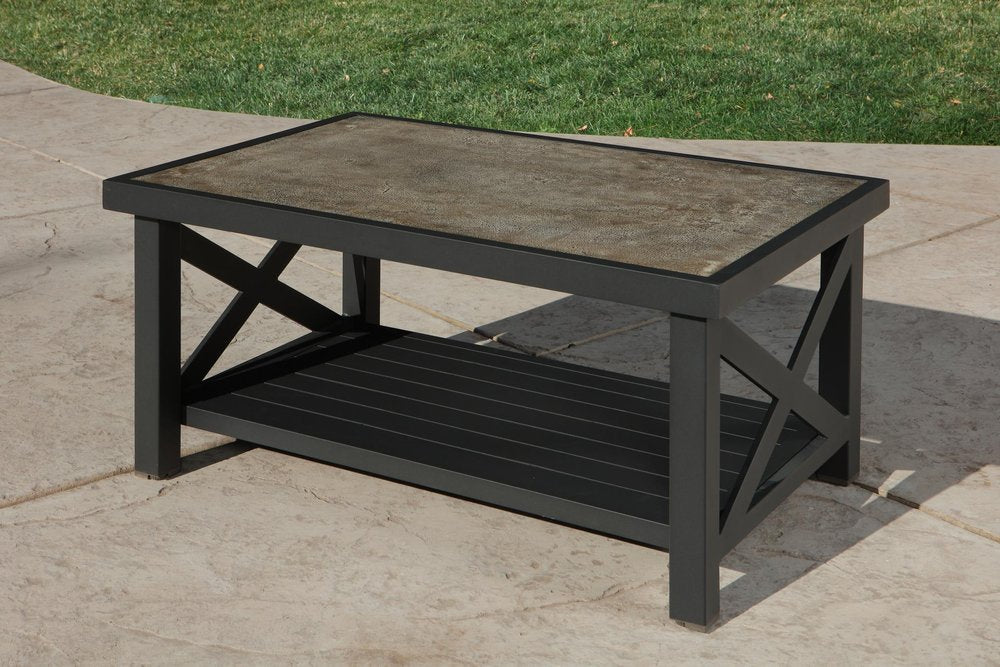 Six Piece Gray Metal Sectional Seating Group With Table HomeRoots