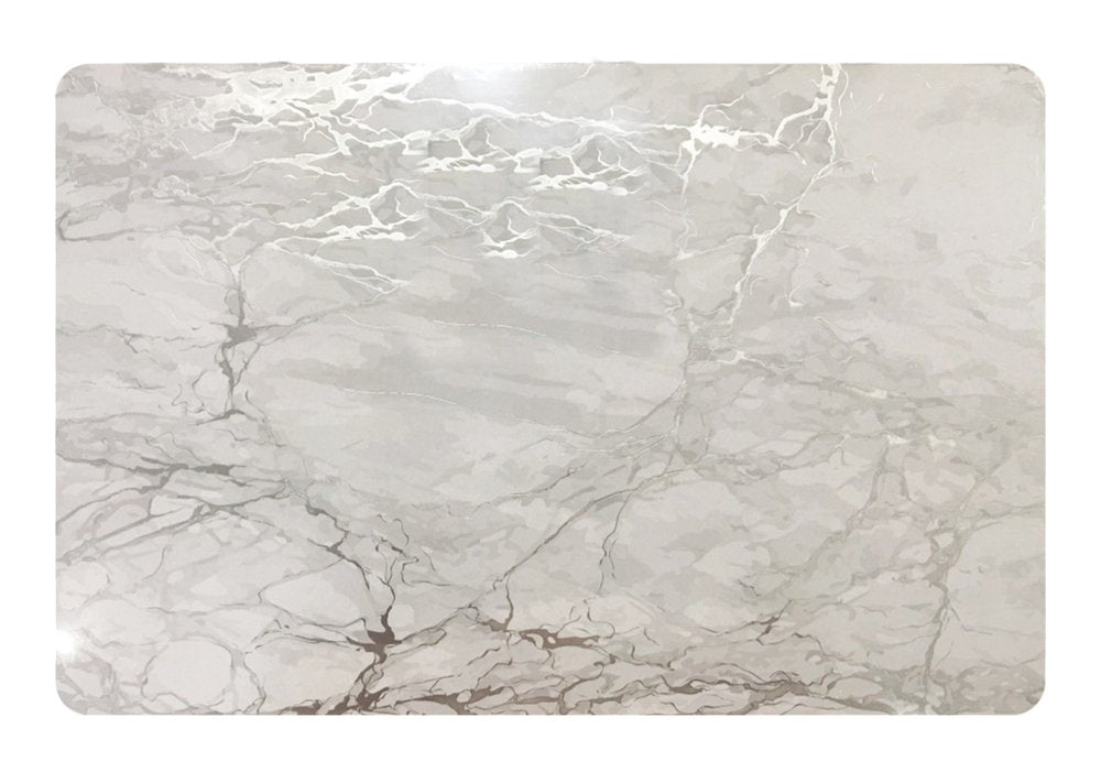 12" X 18" Silver And Gray Abstract Placemats HomeRoots