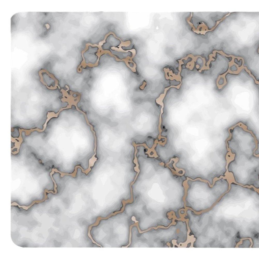 12" X 18" Gray And Gold Abstract Agglomerated cork Placemats HomeRoots