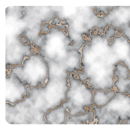 12" X 18" Gray And Gold Abstract Agglomerated cork Placemats HomeRoots