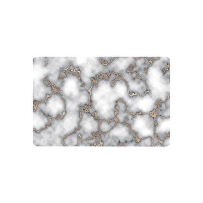 12" X 18" Gray And Gold Abstract Agglomerated cork Placemats HomeRoots