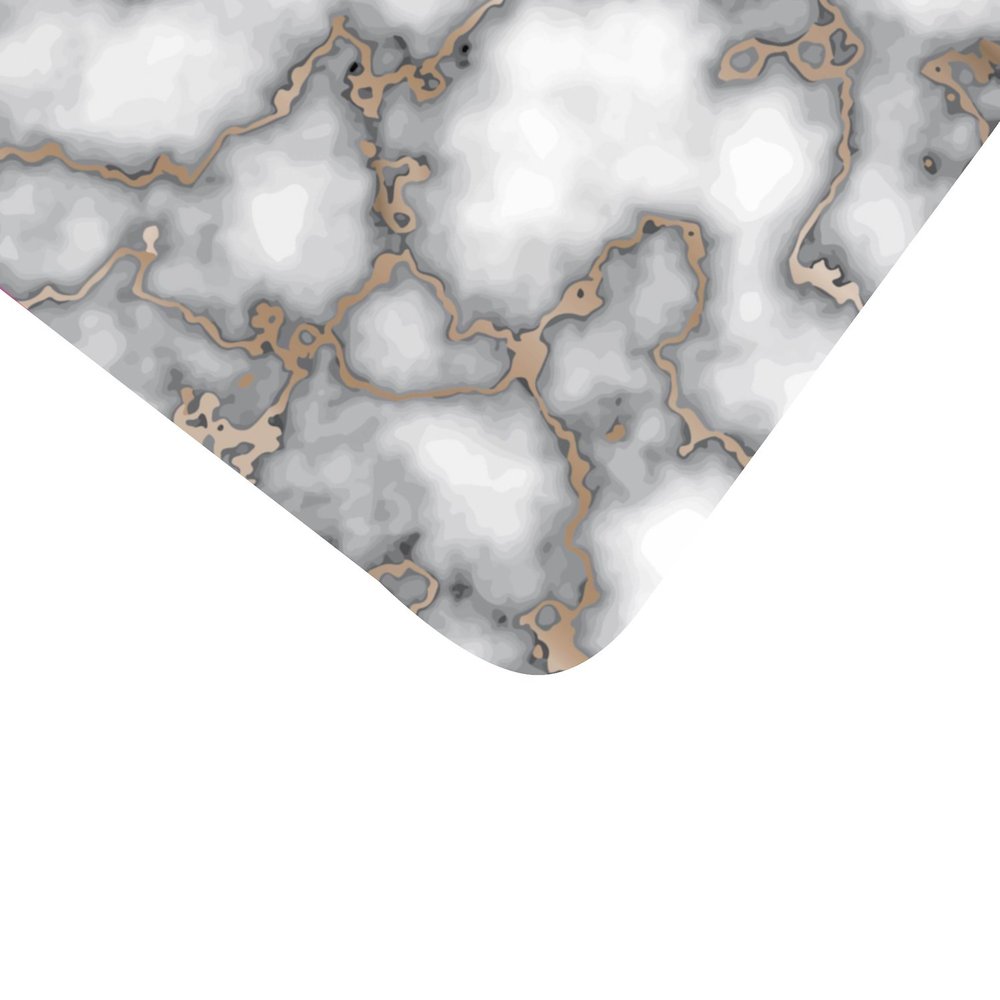15" X 15" Gray And Gold Abstract Agglomerated cork Square Placemats HomeRoots