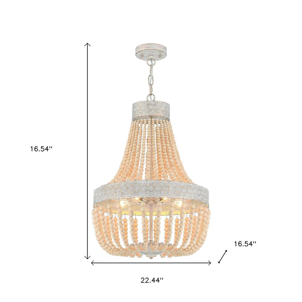 Gold And White Candle Style Five Light Metal Dimmable Chandelier — view 10