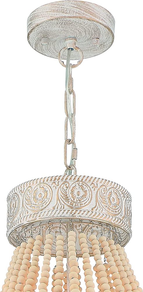 Gold And White Candle Style Six Light Metal Dimmable Chandelier — view 5