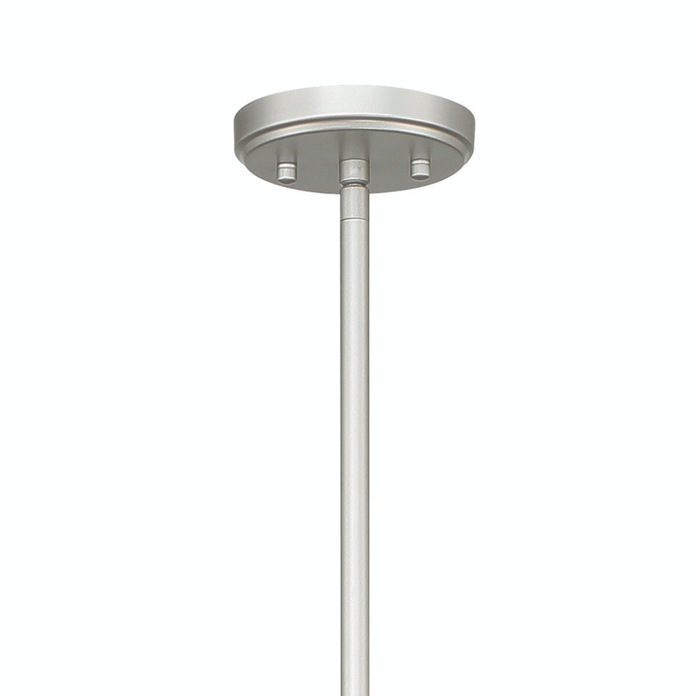 Silver Candle Style Multi Light Metal Dimmable Chandelier — view 5
