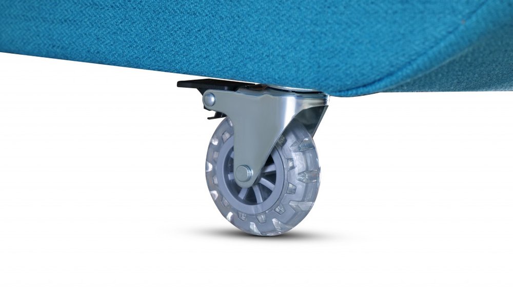 Turquoise Full Adjustable Upholstered Polyester No Bed Frame with Mattress HomeRoots