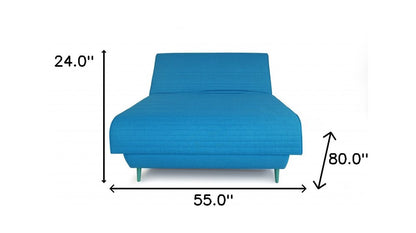 Turquoise Full Adjustable Upholstered Polyester No Bed Frame with Mattress HomeRoots