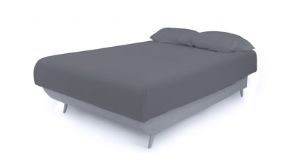 Light Gray Full Adjustable Upholstered Polyester No Bed Frame with Mattress HomeRoots