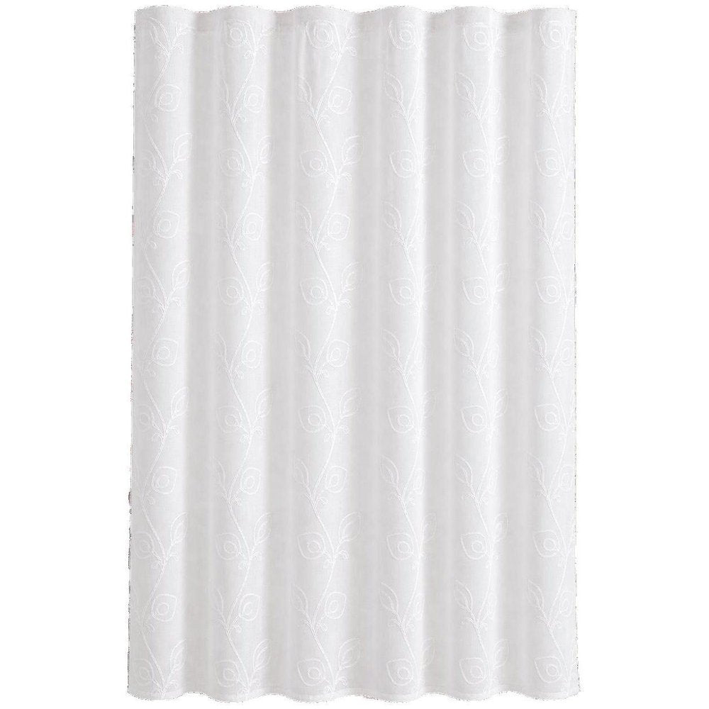 72" Blush And Ivory Embroidered Floral Shower Curtain