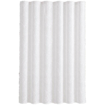72" Blush And Ivory Embroidered Floral Shower Curtain