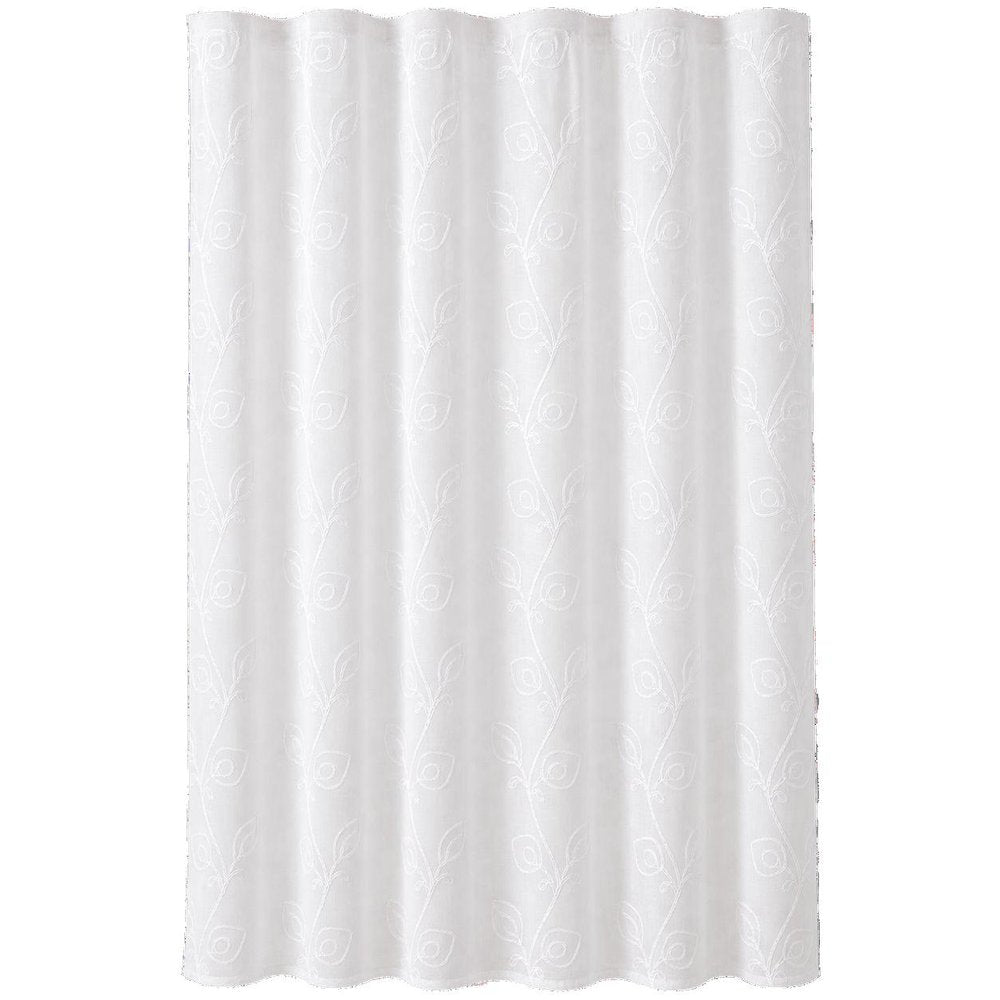 72" Blush And Ivory Embroidered Floral Shower Curtain