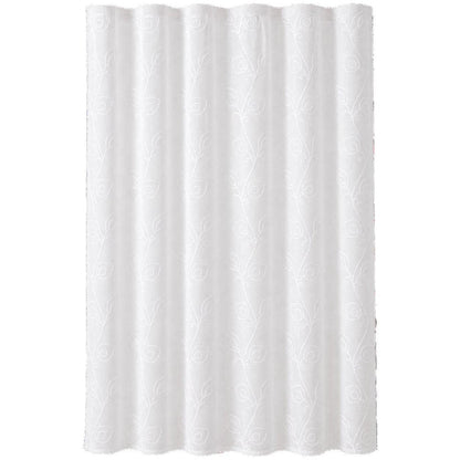 72" Blush And Ivory Embroidered Floral Shower Curtain
