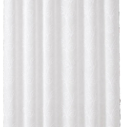 72" Blush And Ivory Embroidered Floral Shower Curtain