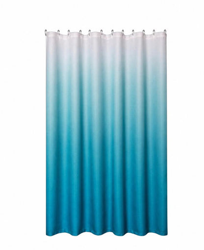 72" Blue And White Ombre Shower Curtain