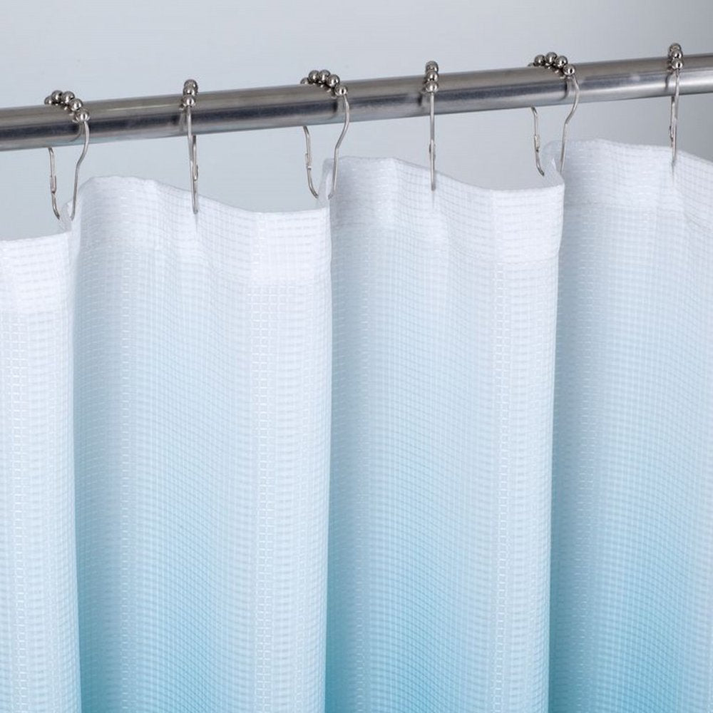 72" Blue And White Ombre Shower Curtain