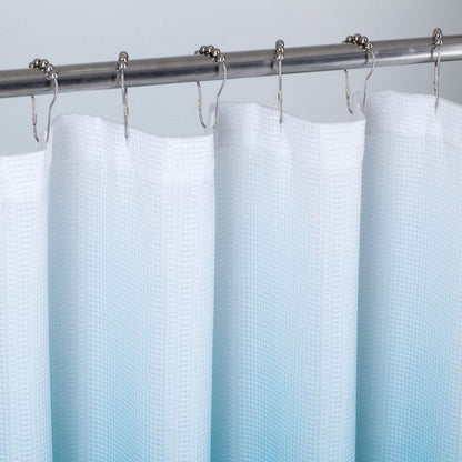 72" Blue And White Ombre Shower Curtain