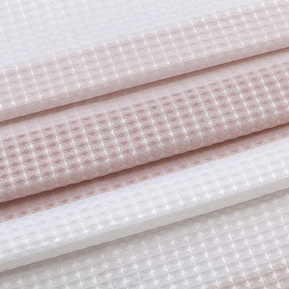 72" White And Pink Striped Shower Curtain