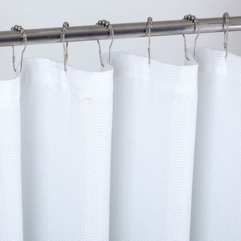 72" White And Sea Green Ombre Shower Curtain — view 1