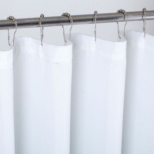72" White And Sea Green Ombre Shower Curtain