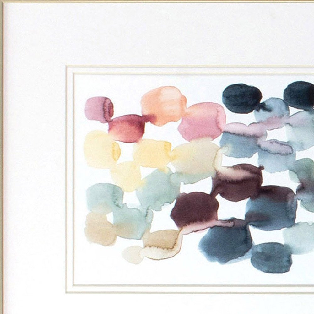 Set Of Two Desert Stones Gold Framed Print Wall Art HomeRoots