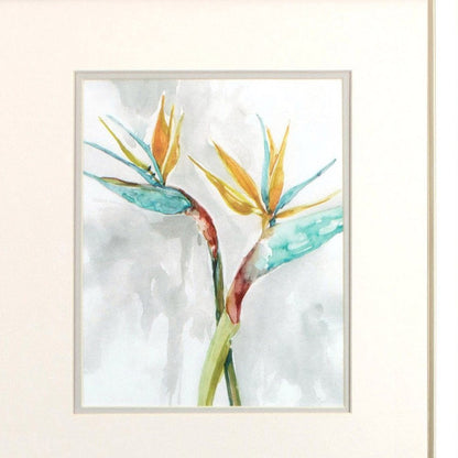 Set Of Two Bird of Paradise Champagne Framed Print Wall Art HomeRoots