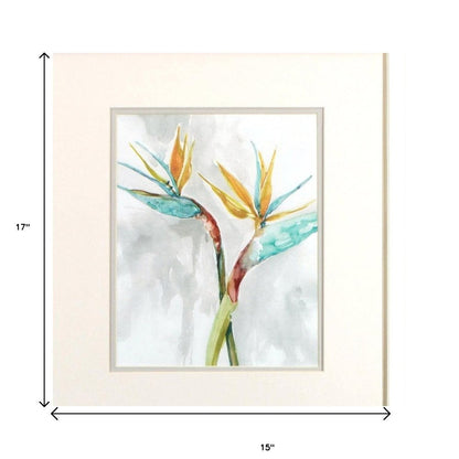 Set Of Two Bird of Paradise Champagne Framed Print Wall Art HomeRoots