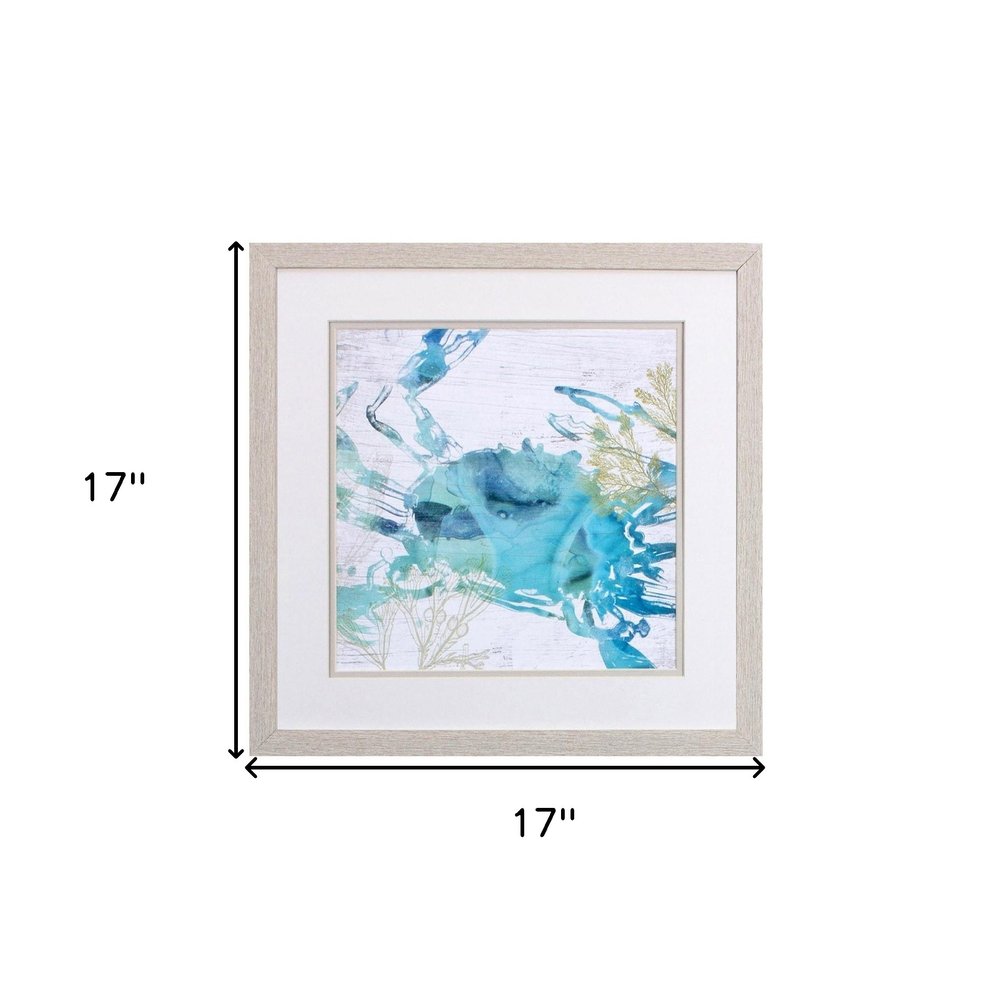 Set Of Two Jeweled Crustacean White Framed Print Wall Art HomeRoots