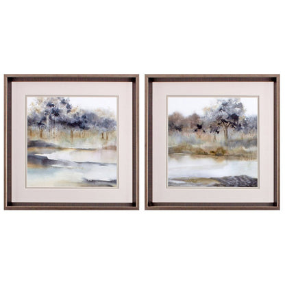 Set Of Two Silent Waters Bronze Framed Print Wall Art HomeRoots