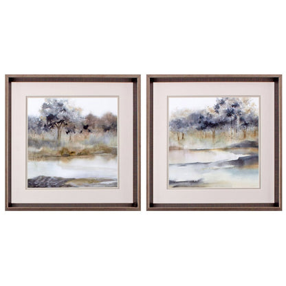 Set Of Two Silent Waters Bronze Framed Print Wall Art HomeRoots