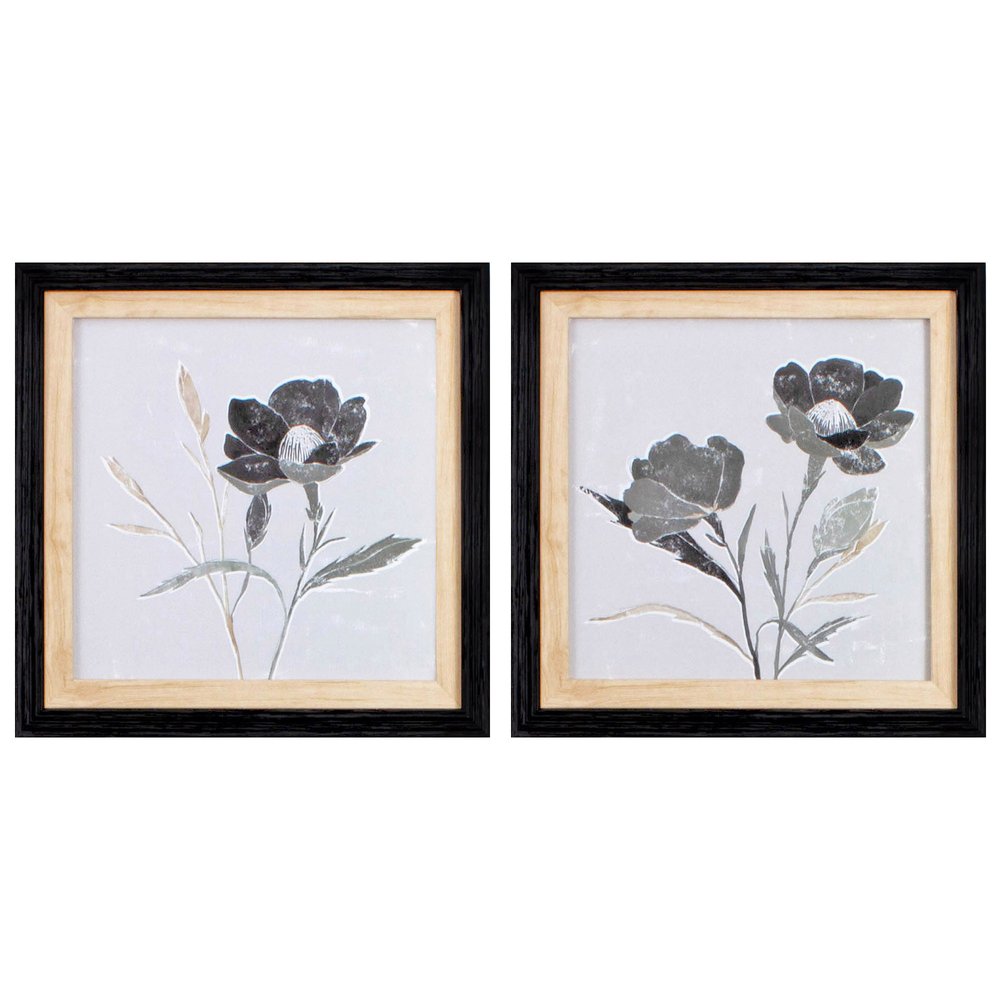 Set Of Two Dark Ophelia Black Framed Print Wall Art HomeRoots