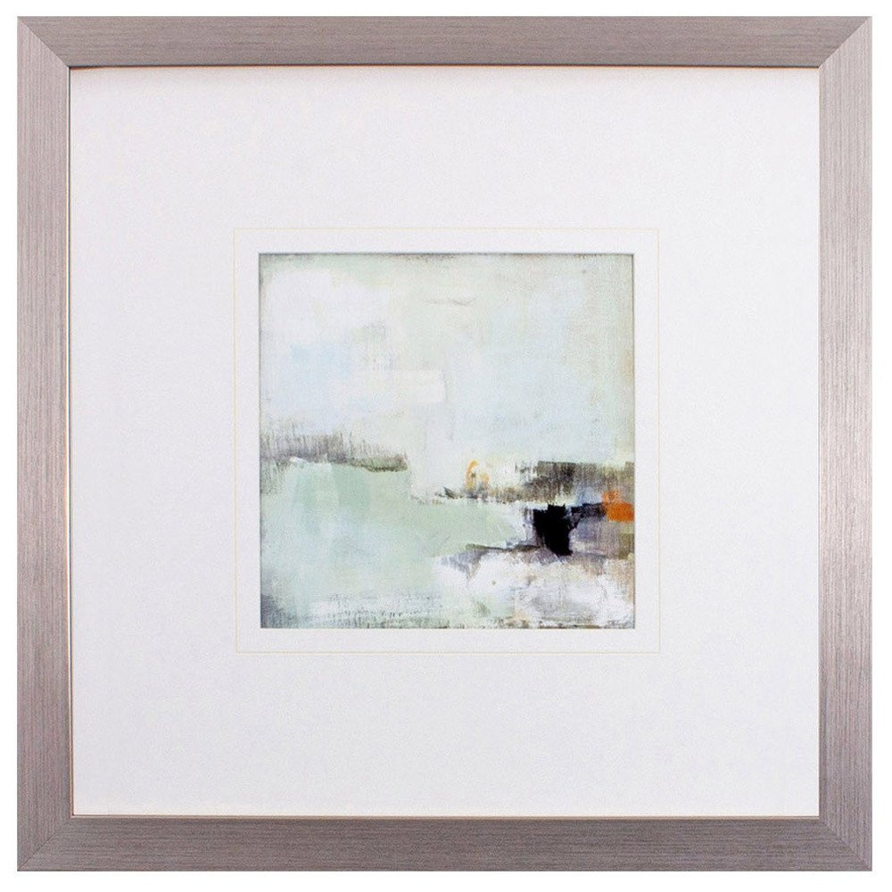 Set Of Two Bay View Mornin Silver Framed Print Wall Art HomeRoots